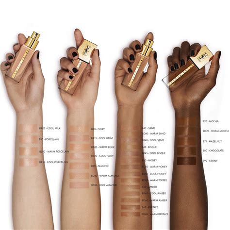 touche eclat le teint yves saint laurent colori|touche eclat colour chart.